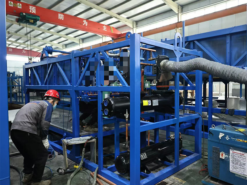 Máy làm đá viên BAOCHARM 5 tấn chạy thử trước khi giao hàng