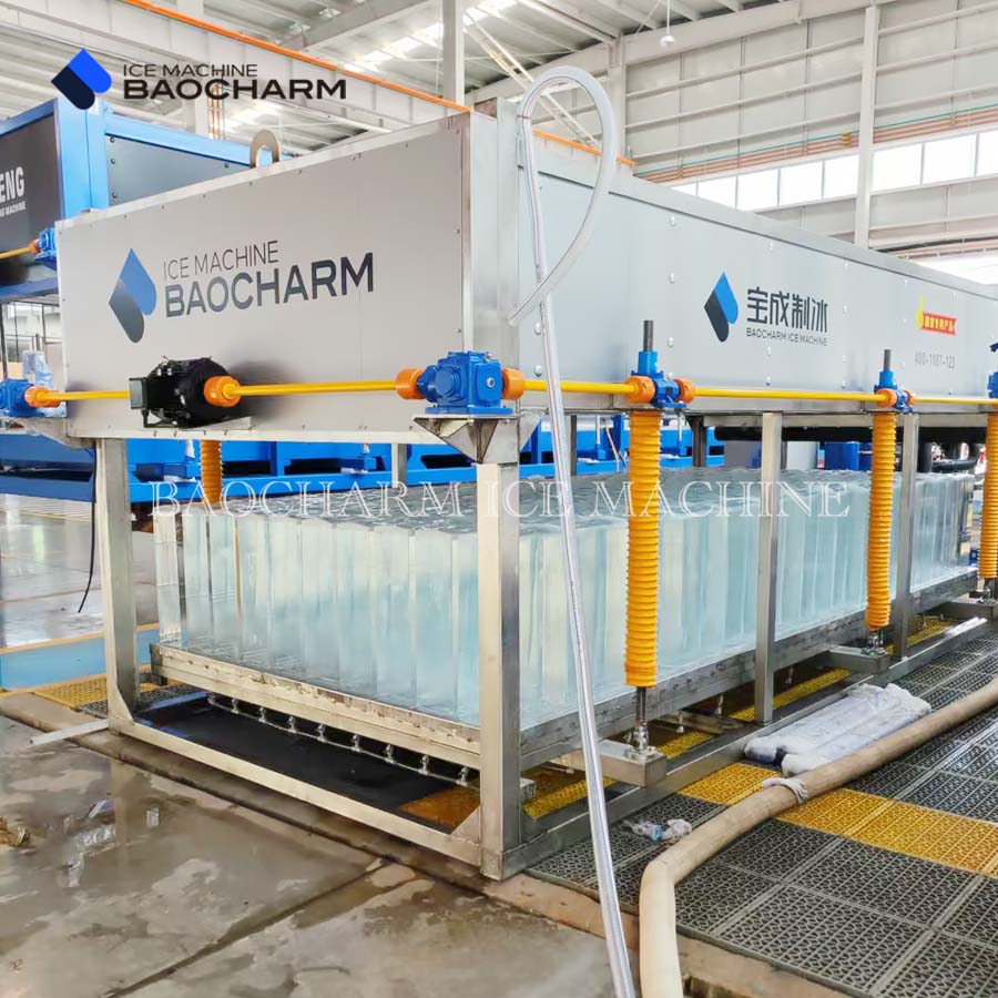 Máy làm đá khối trong suốt làm mát trực tiếp BAOCHARM 6 tấn